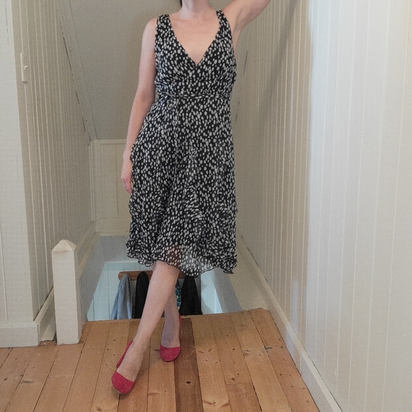 Midi dress black and white sixe M - Picture 11 of 12